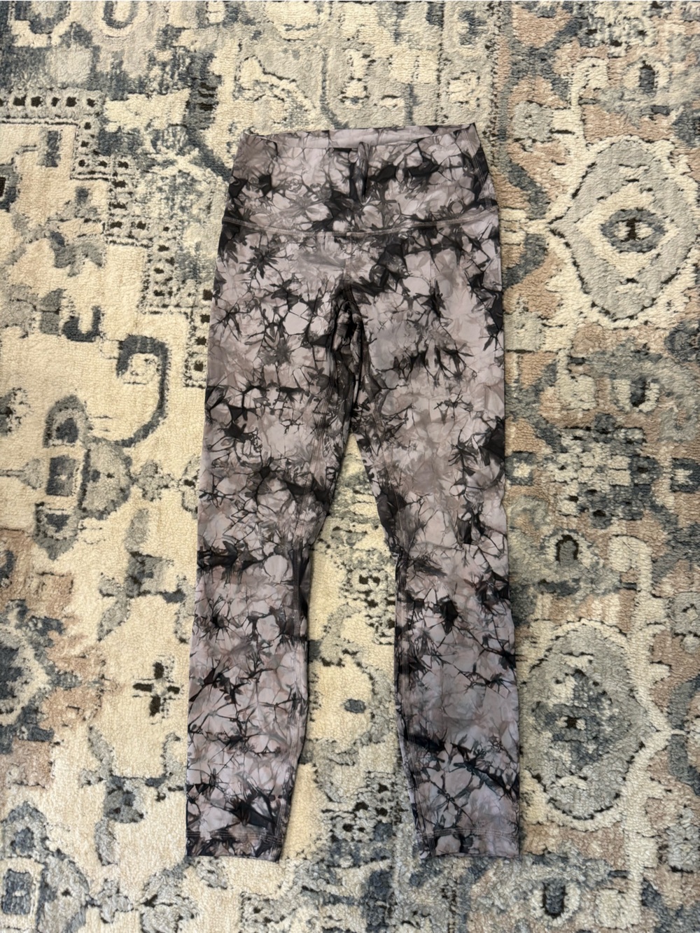 lululemon athletica Gray Tie-Dye High-Rise Leggings
